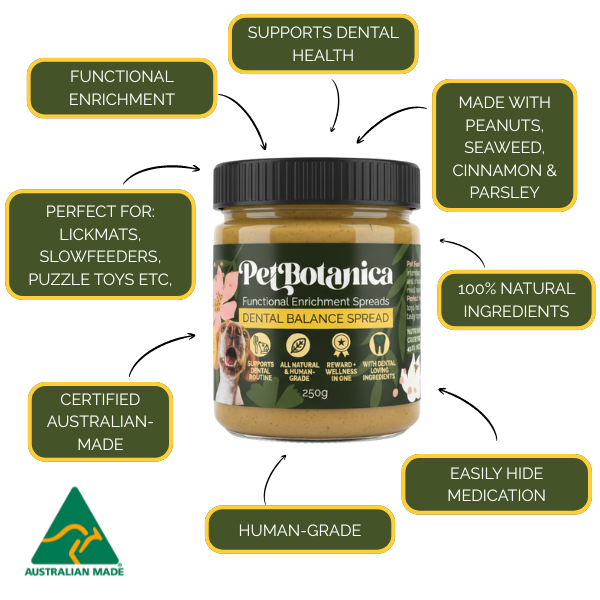 Dental Balance Spread | Dog Dental Support - Functional Enrichment Spread made in Australia with Human grade Ingredients