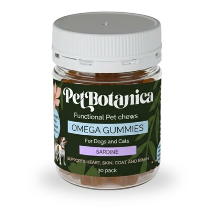 Omega-3 Fish Oil Gummies for Dogs & Cats | Omega Supplement | Skin & Coat Care | Joint Support | Heart & Brain Support - Australian-made