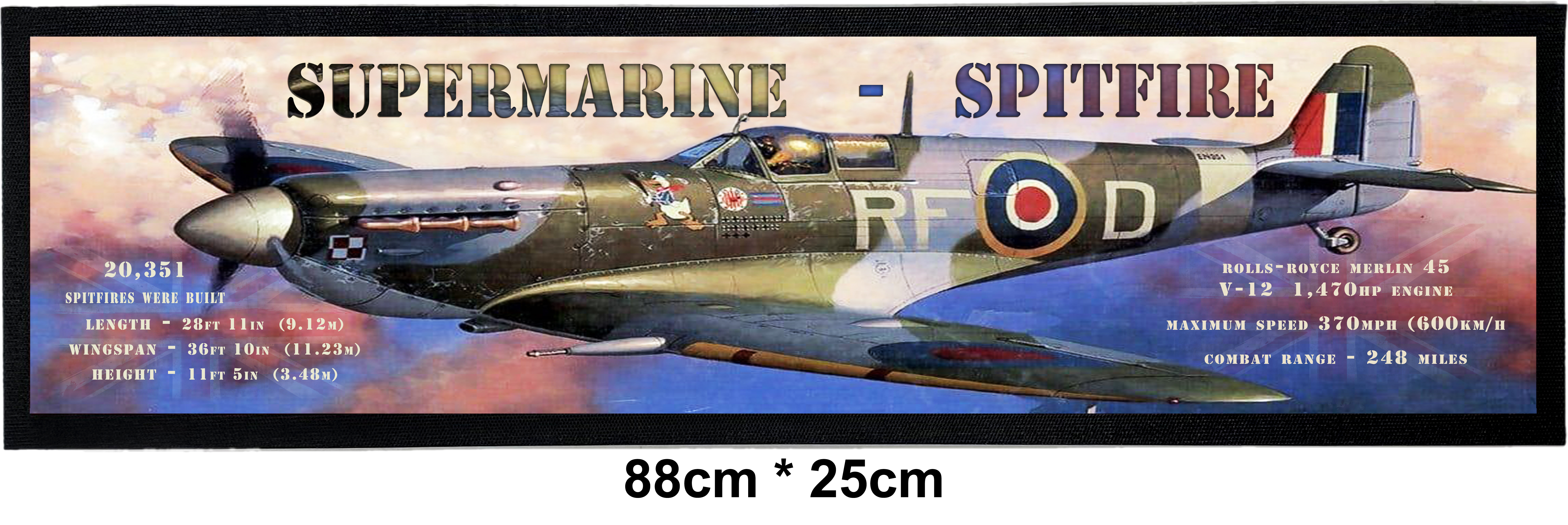 SPITFIRE BAR MAT