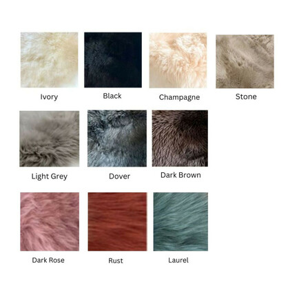 Custom Circular Sheepskin Rug
