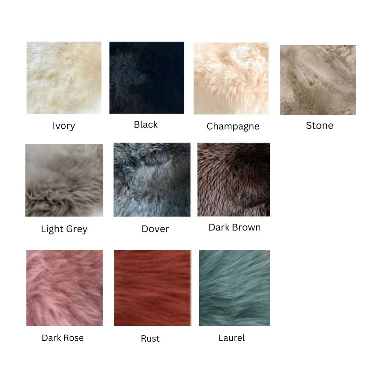 Custom Circular Sheepskin Rug