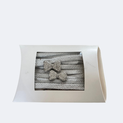 Silver Lace and Silver Bow Trim