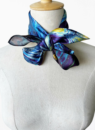 Starry Night Silk Scarf