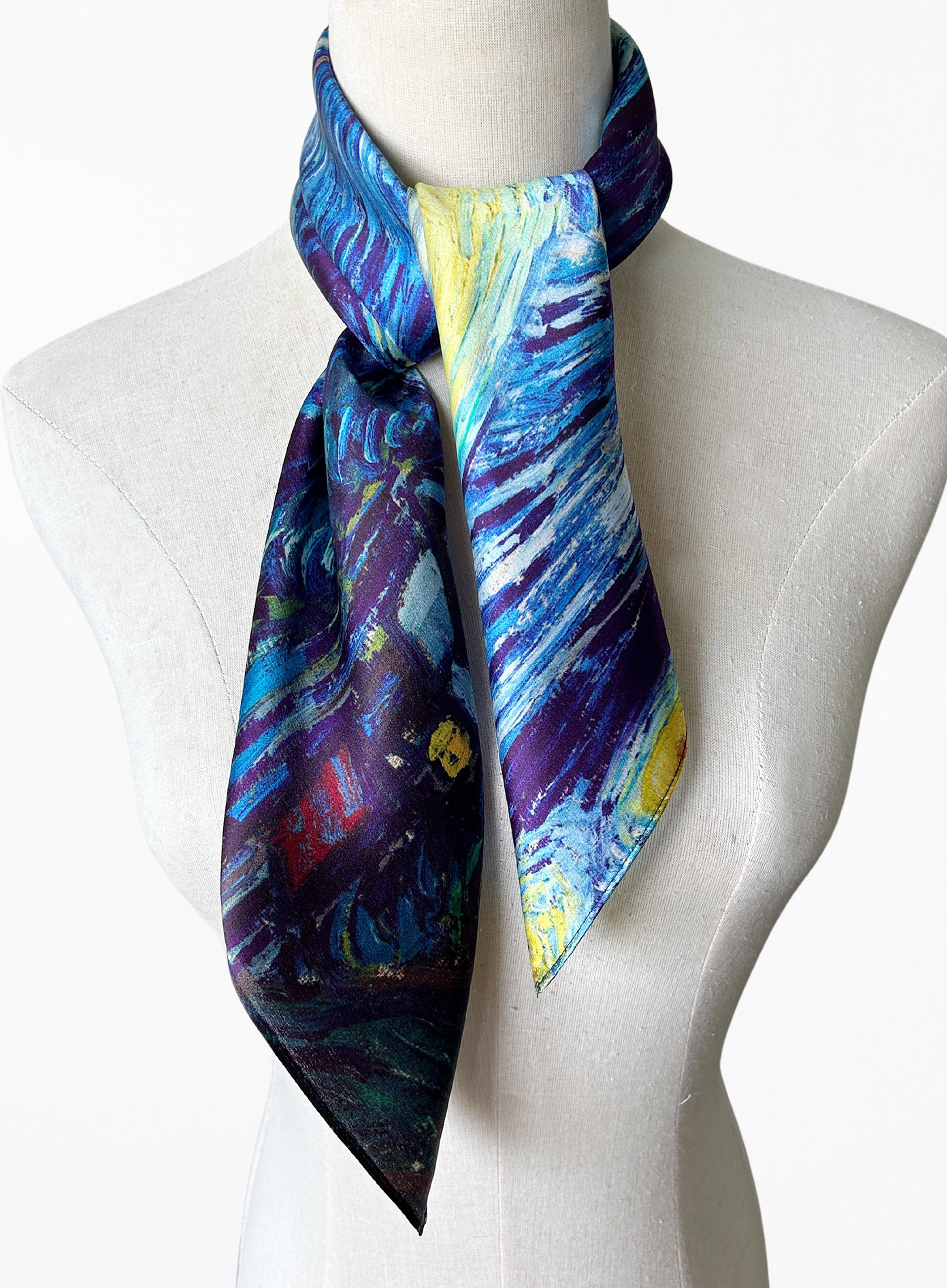 Starry Night Silk Scarf