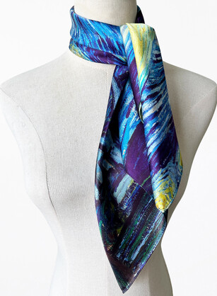 Starry Night Silk Scarf