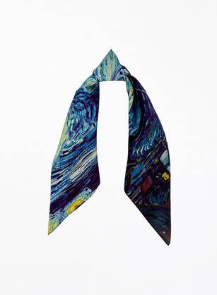 Starry Night Silk Scarf