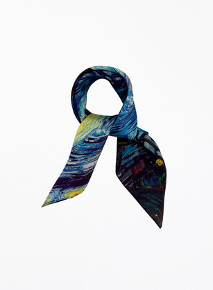 Starry Night Silk Scarf