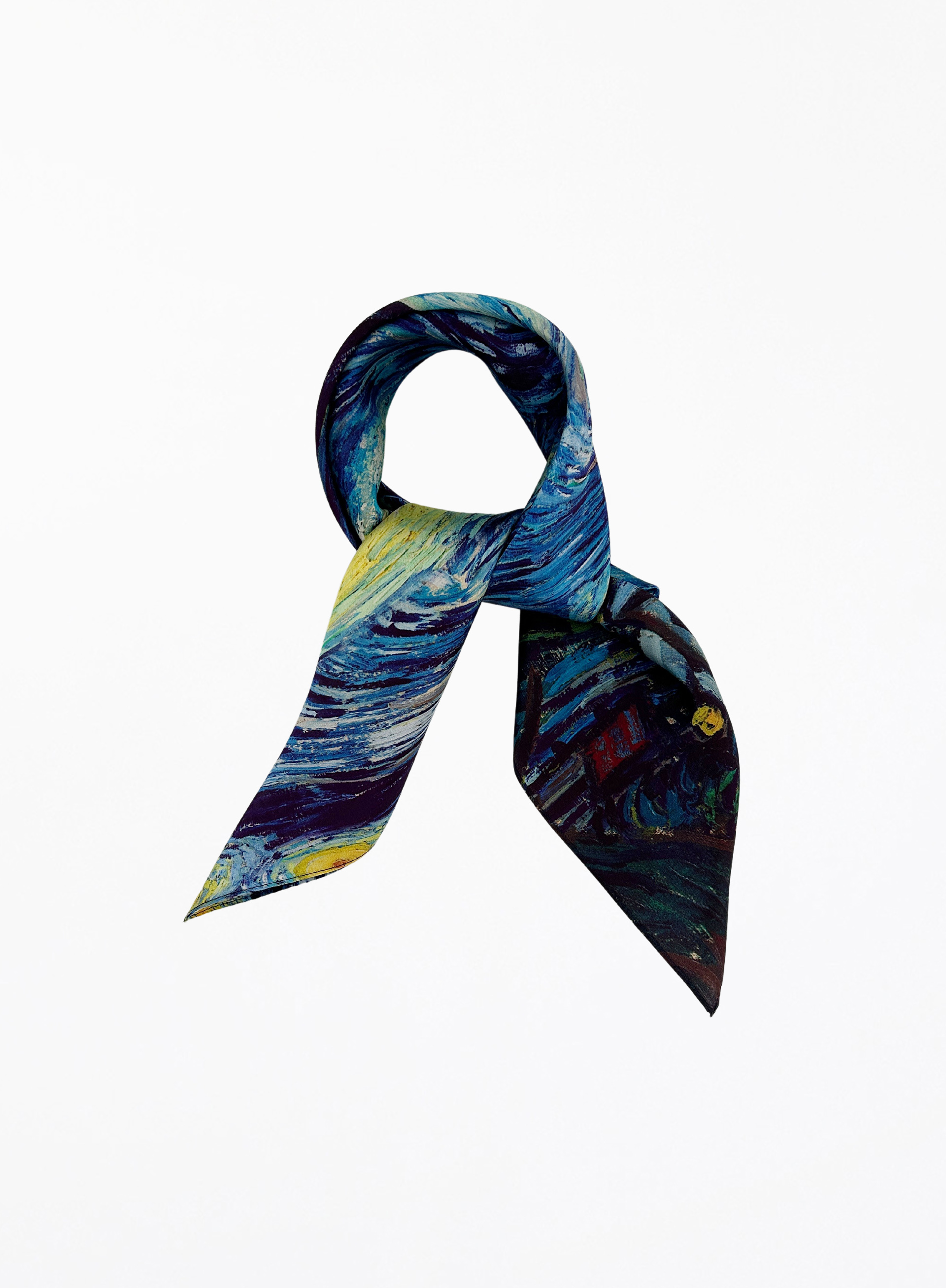 Starry Night Silk Scarf
