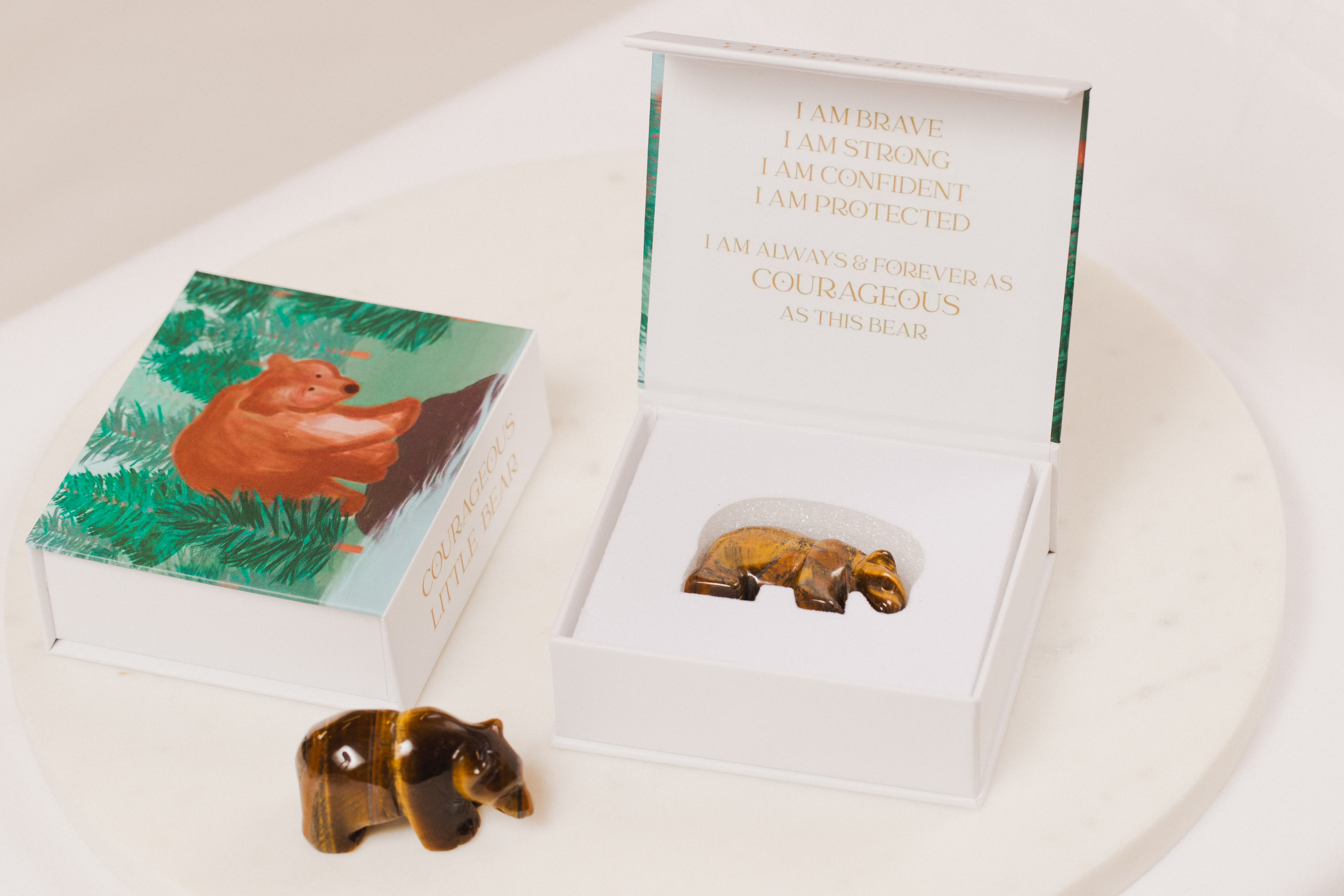 Courageous Tigers Eye Bear