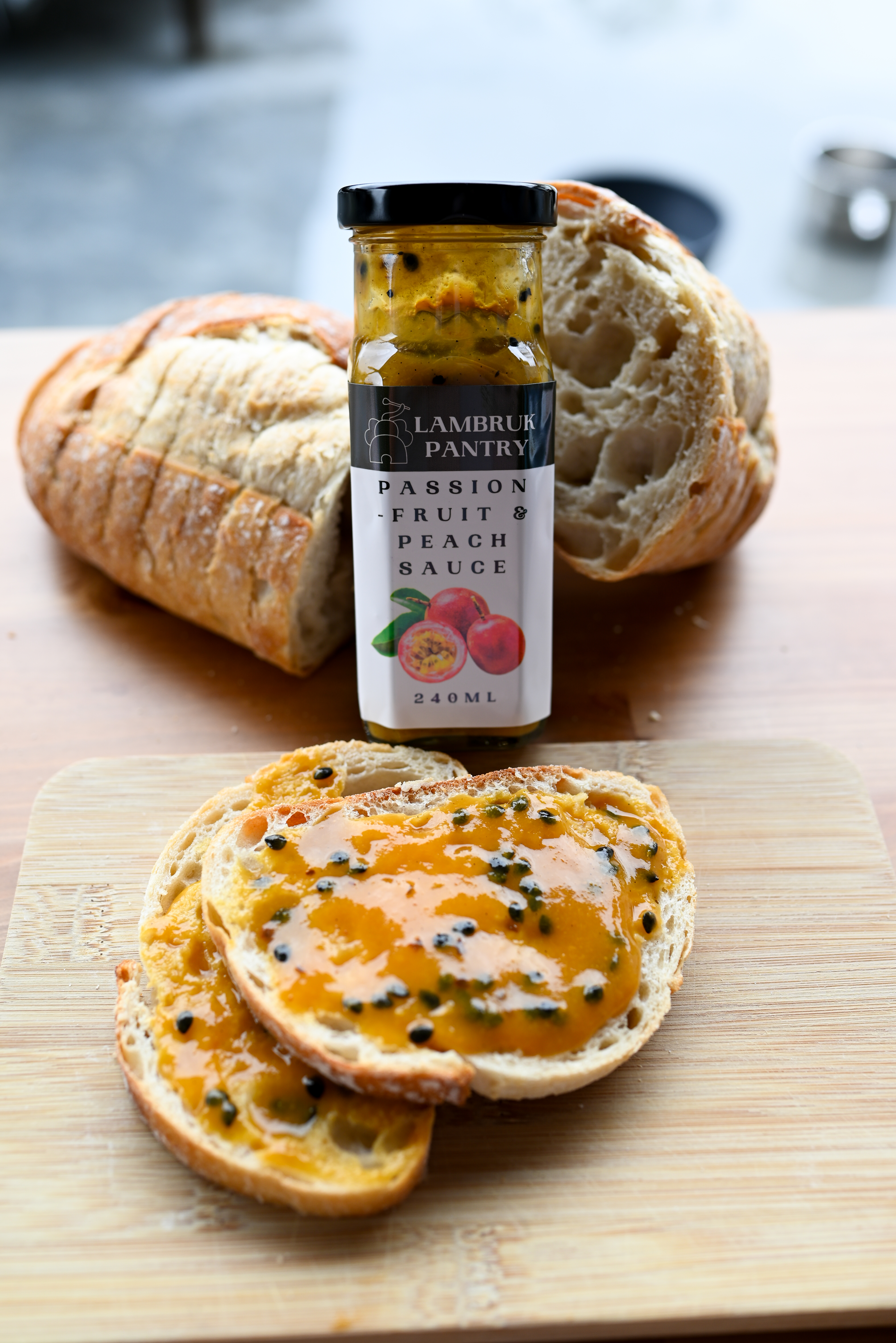 Passionfruit and Peach Sauce