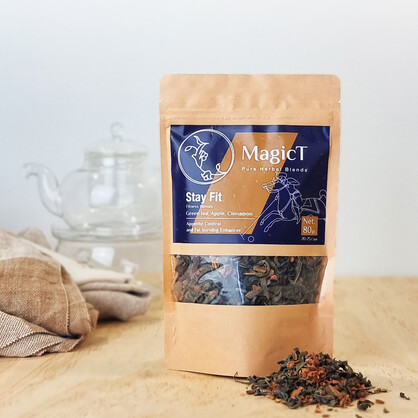 Stay Fit: Green tea, Dried apple and Cinnamon