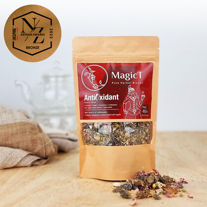 Antioxidant: Lavender, Cinnamon, Ginger, Cardamom, Chamomile, Star anise and Rose petal