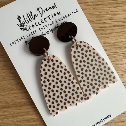 Neutral Dot Earrings