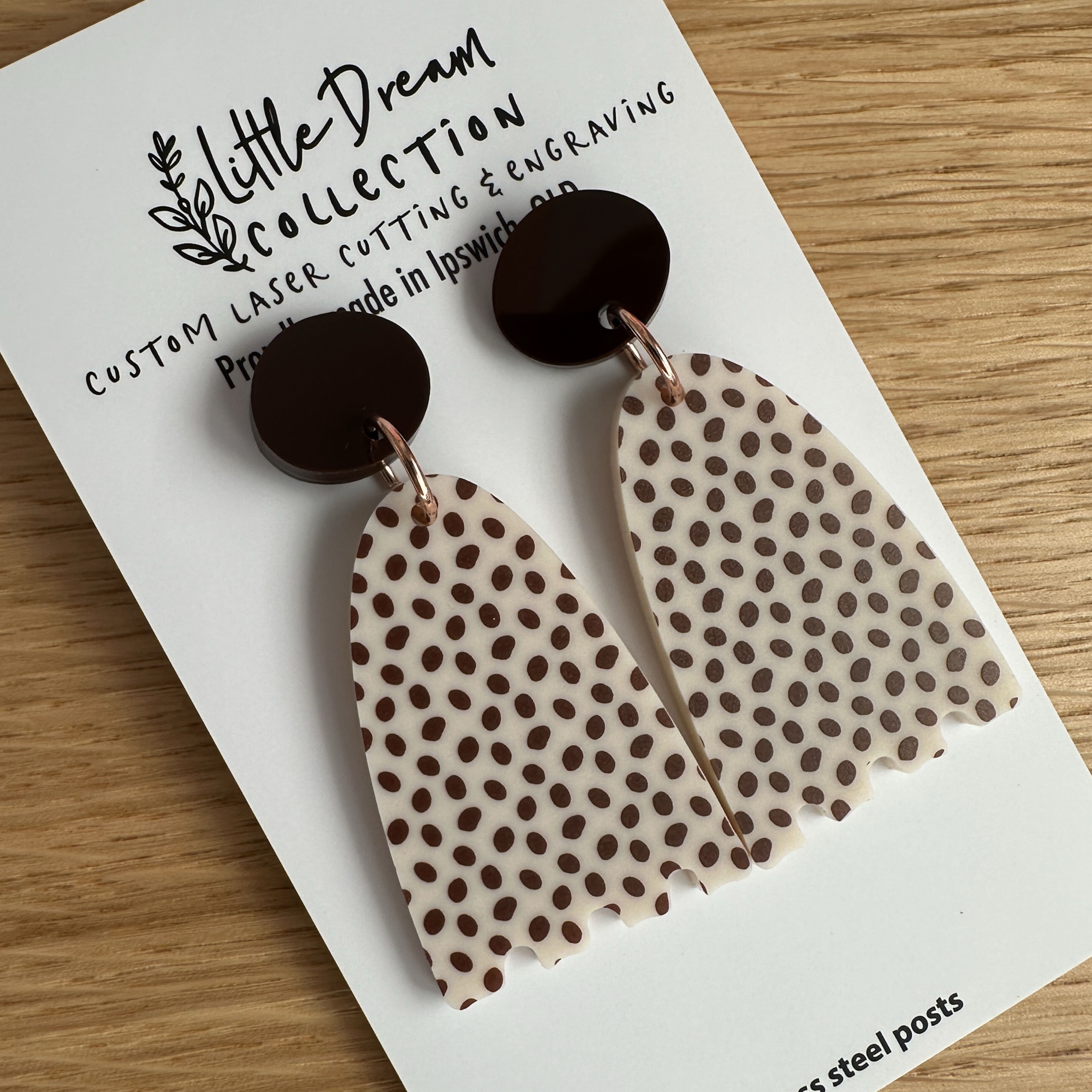 Neutral Dot Earrings