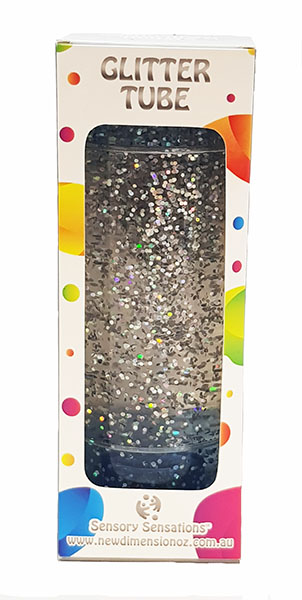 Sensory Sensations - Glitter Tube Timer Silver