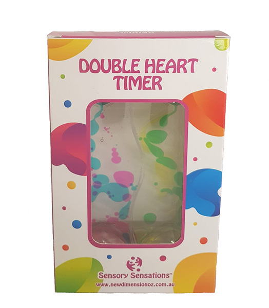 Sensory Sensations - Double Heart Liquid Timer