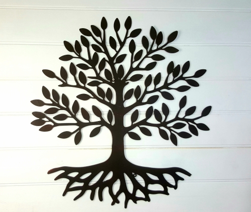 KA3241-BR - BROWN Iron Tree of Life wall decor
