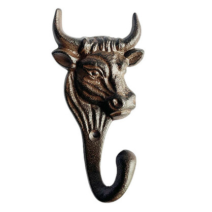 KA3560 - Rustic Cow Head Wall Hook