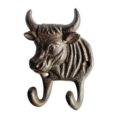 KA3561 - Rustic Cow Double Wall Hook