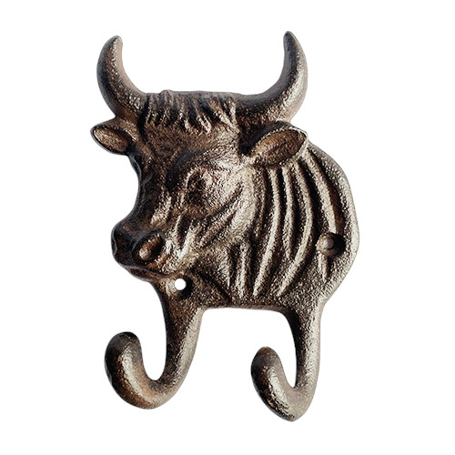 KA3561 - Rustic Cow Double Wall Hook