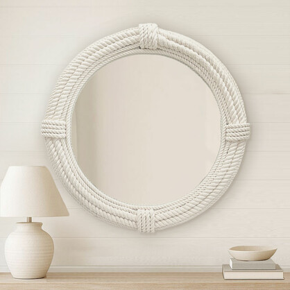 KG4095 -80 Hamptons Style Rope Mirror 80CM
