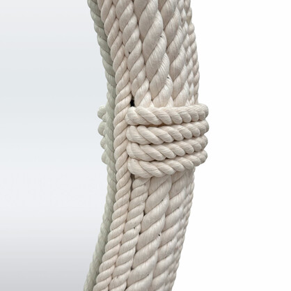 KG4095-100 Hamptons Style Rope Mirror 100CM