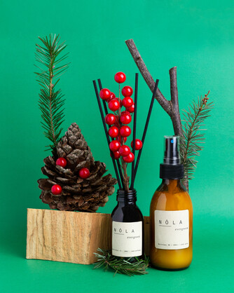 Evergreen reed diffuser