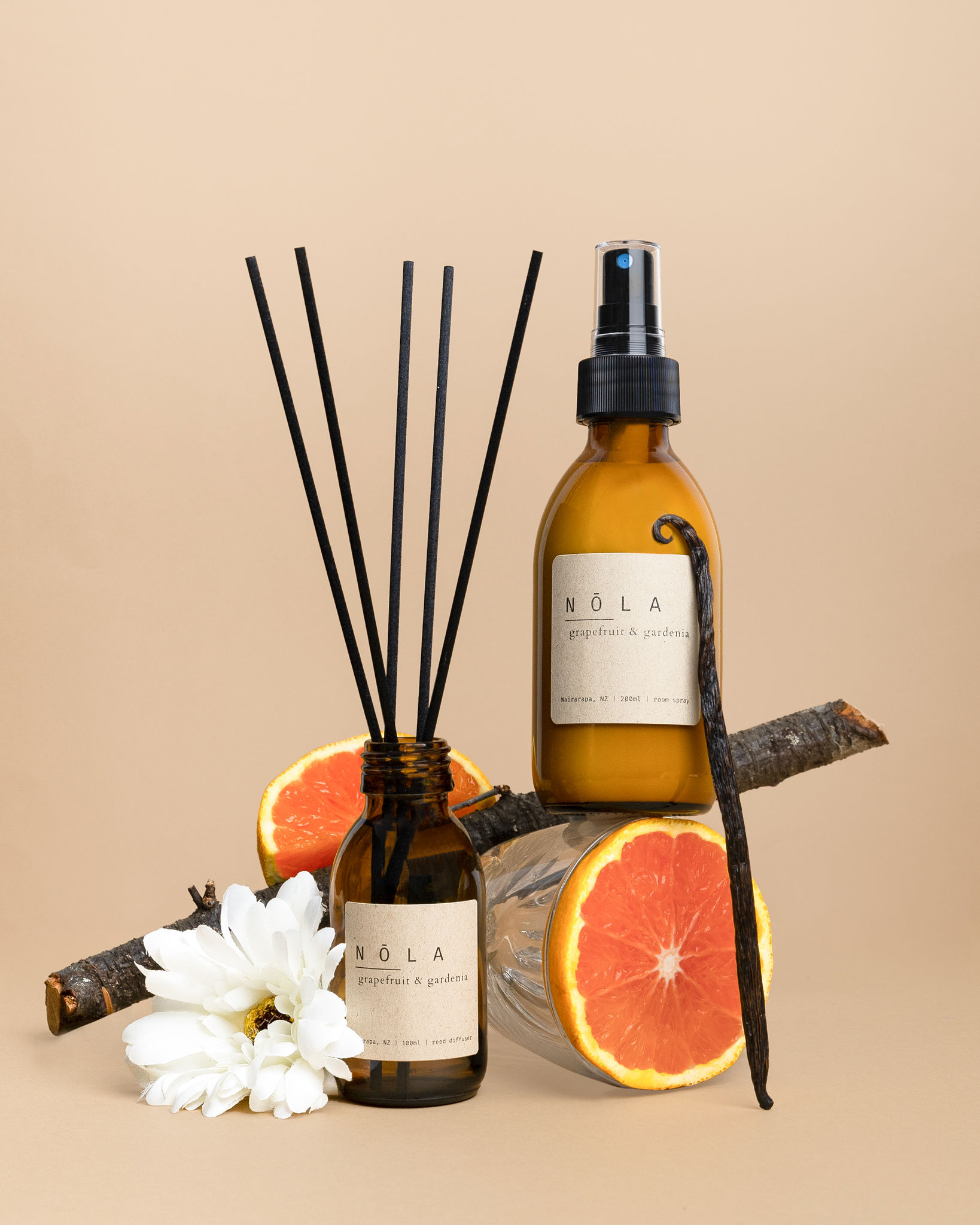 Grapefruit & gardenia reed diffuser