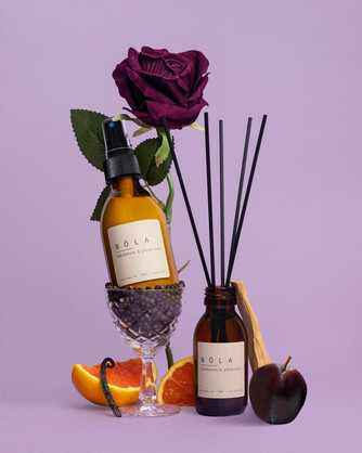 Labdanum & plum rose reed diffuser