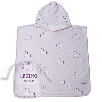 Sand Free Kids Hooded Towel - Unicorn