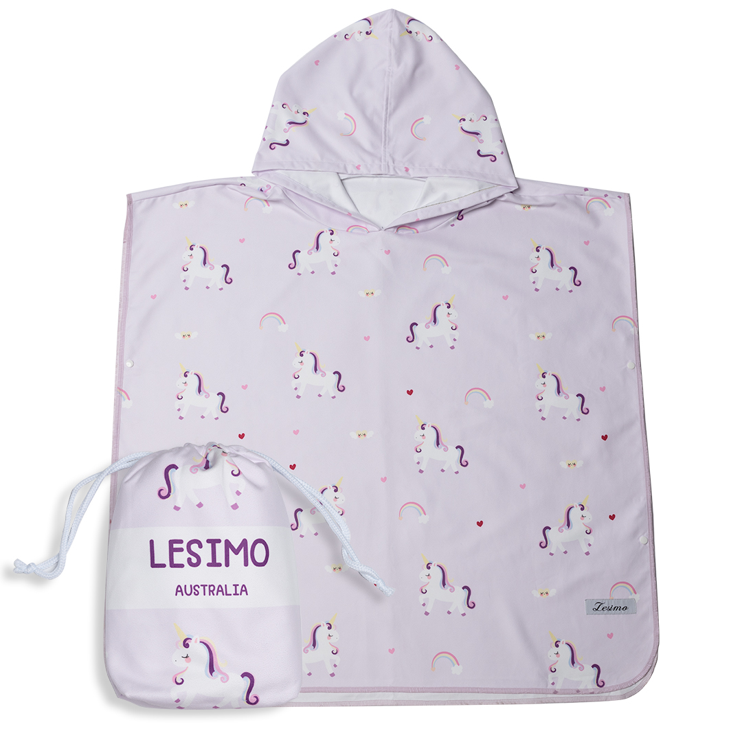 Sand Free Kids Hooded Towel - Unicorn