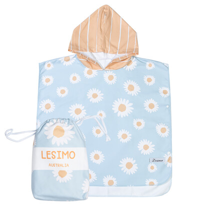 Sand Free Kids Hooded Towel - Daisy