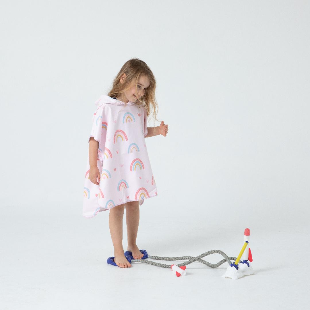 Sand Free Kids Hooded Towel - Rainbow