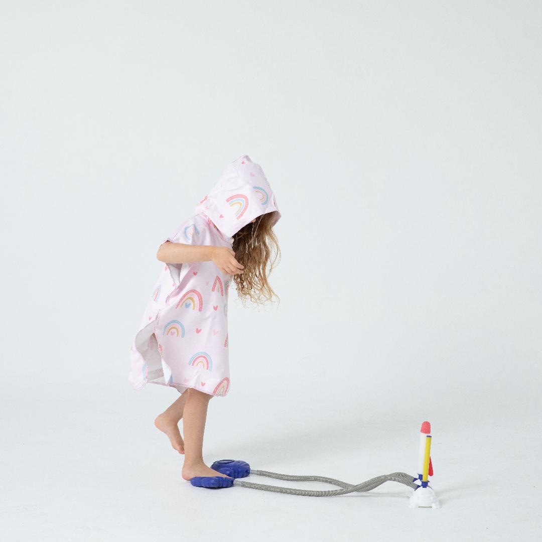 Sand Free Kids Hooded Towel - Rainbow