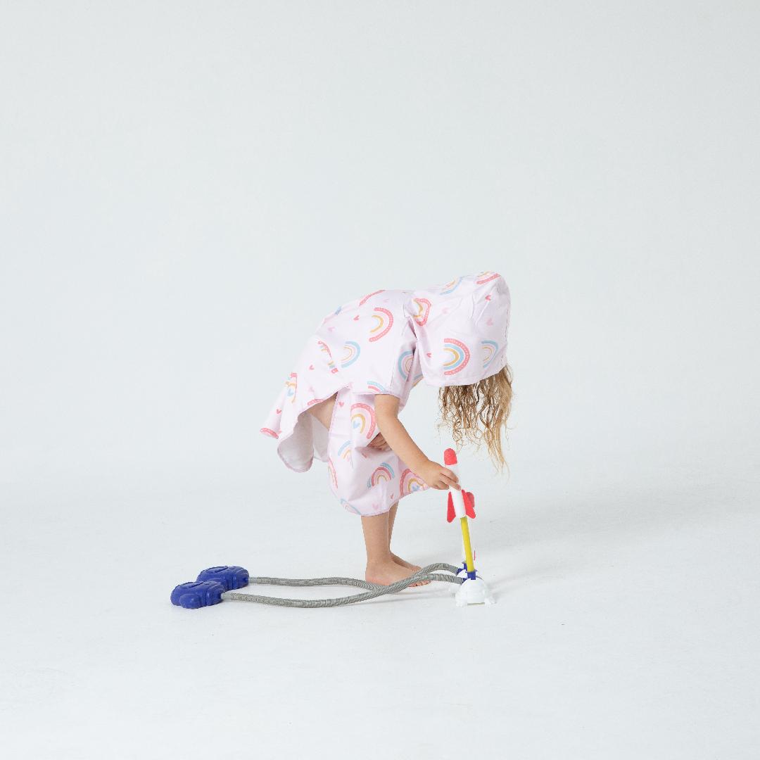 Sand Free Kids Hooded Towel - Rainbow