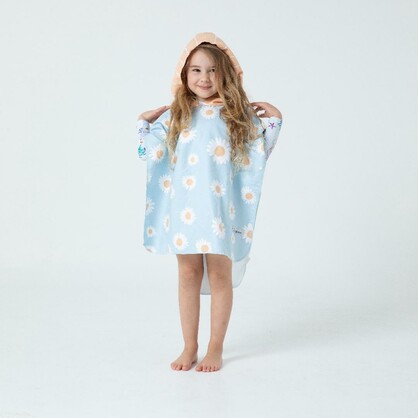 Sand Free Kids Hooded Towel - Daisy