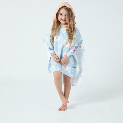 Sand Free Kids Hooded Towel - Daisy