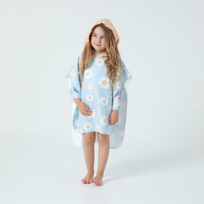 Sand Free Kids Hooded Towel - Daisy