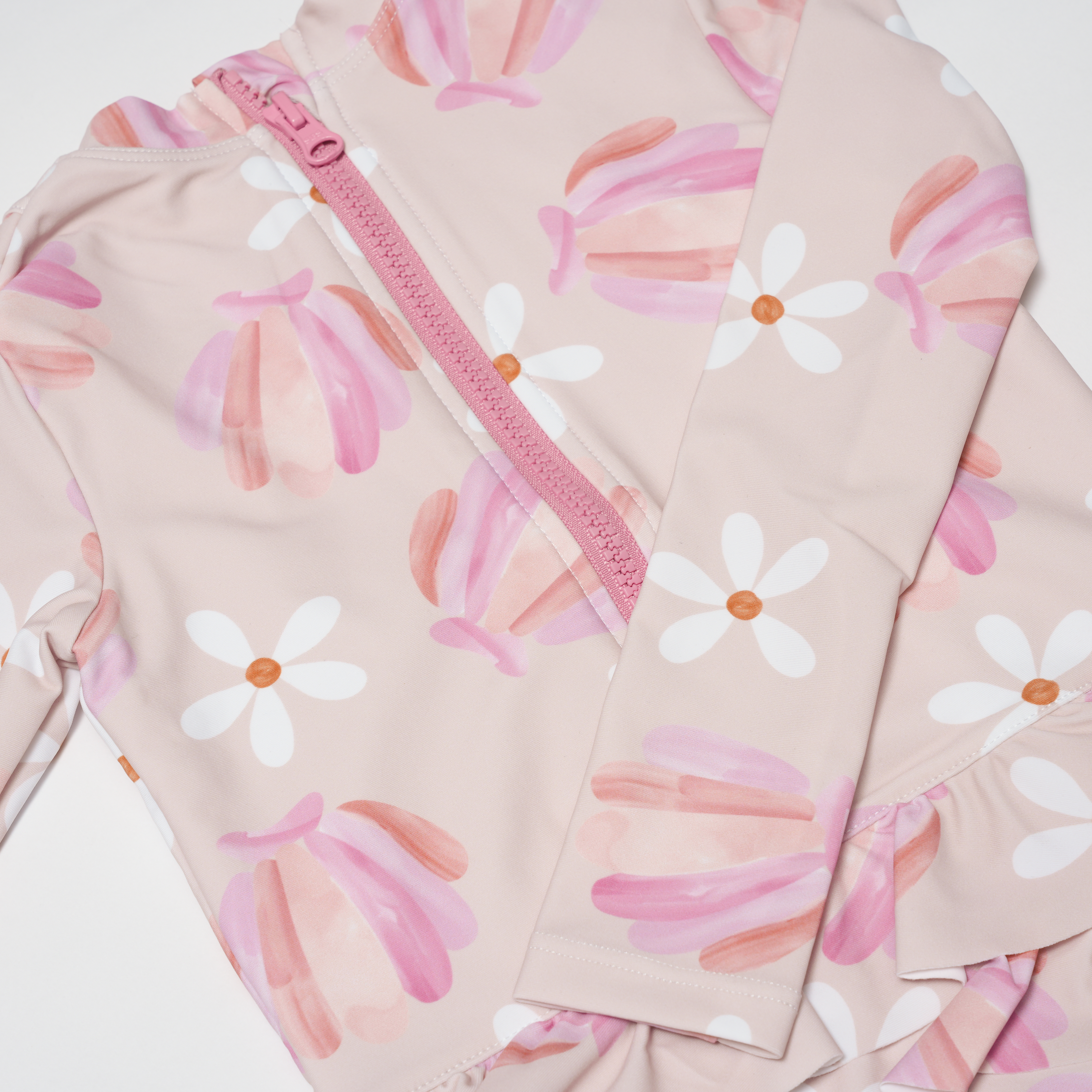 Girls Long Sleeves Rash Guard -Whispering Garden
