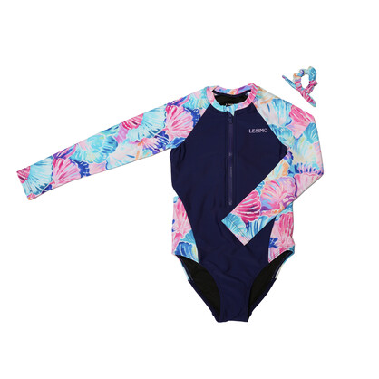 Teen Girls Long Sleeves Rash Guard - Enchanted Sea Dream