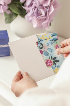 Blue Florals Card