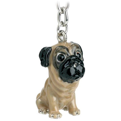 Tan Pug, Key Ring/Bag Charm