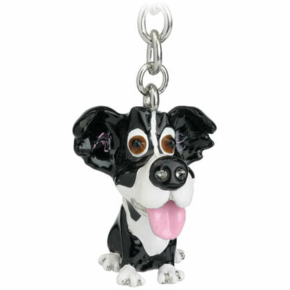 Border Collie, Key Ring/Bag Charm