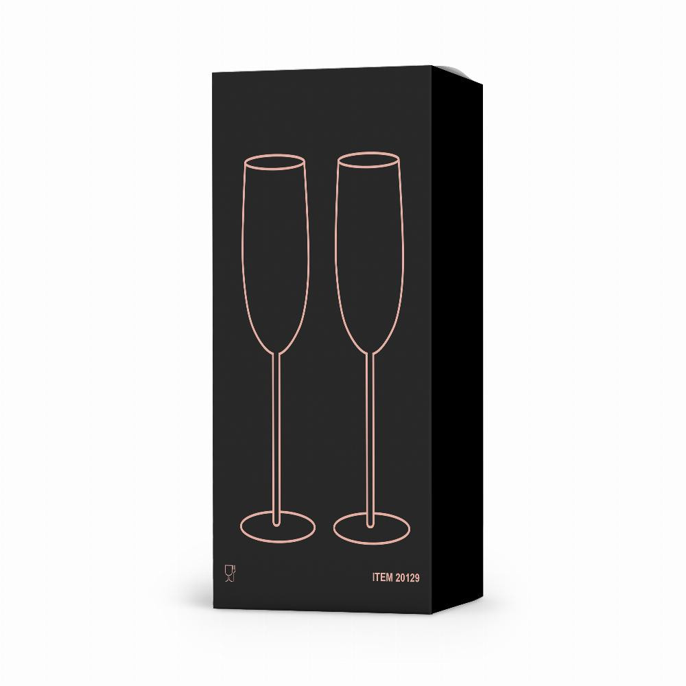 Gagax Galvanised Copper Champagne Glasses - Set of 2