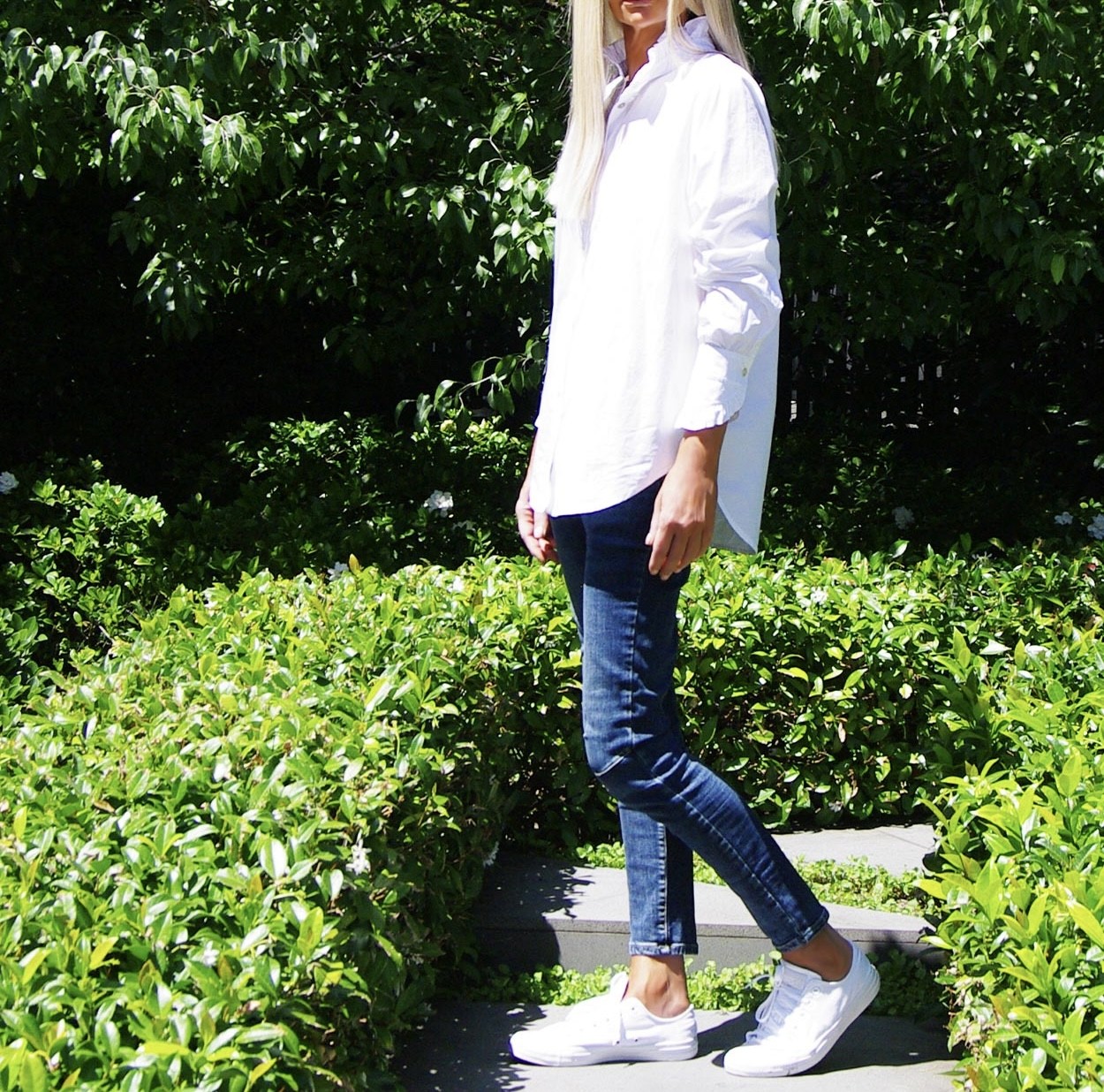Lottie White Cotton Poplin Shirt