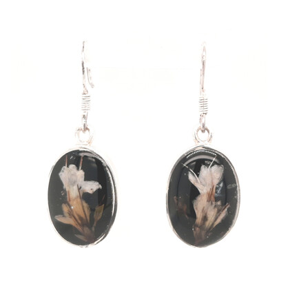 BOTANIGEM Antique Nostalgia Earrings Onyx