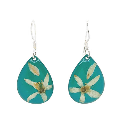 BOTANIGEM Assorted Earrings Long Leaf Wax Green