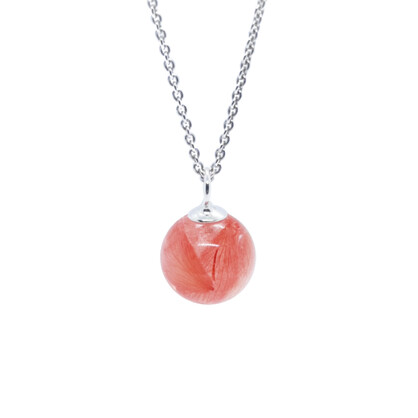 BOTANIGEM Banksia Rose Ball Necklace