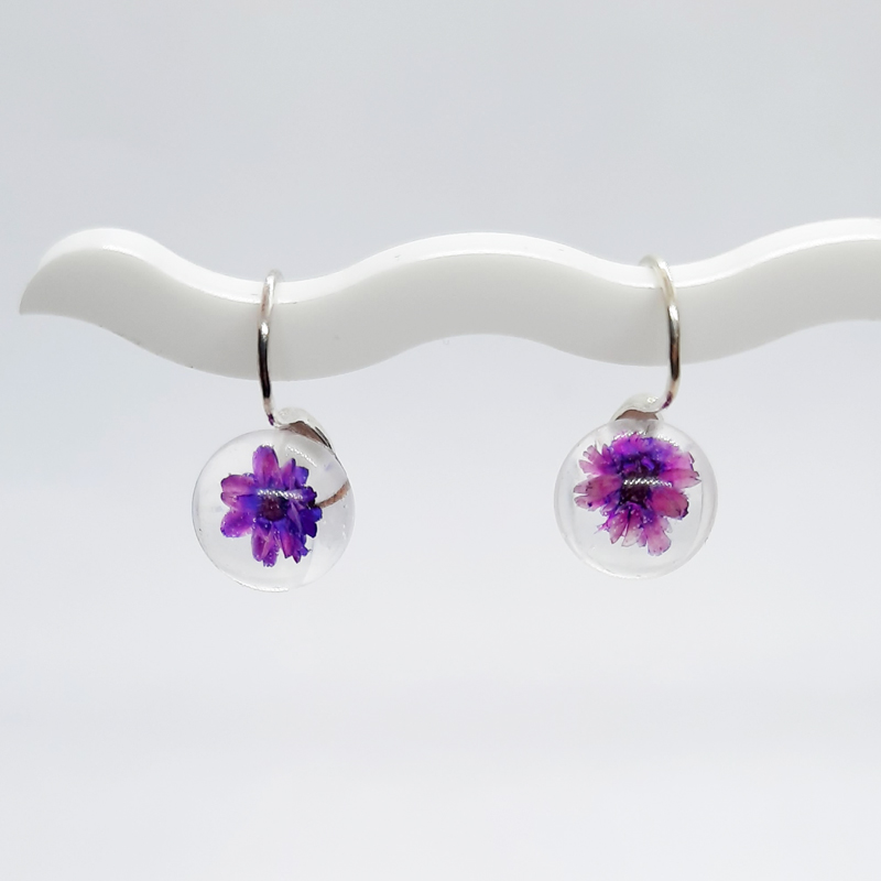 BOTANIGEM Dew Drops Earrings Purple