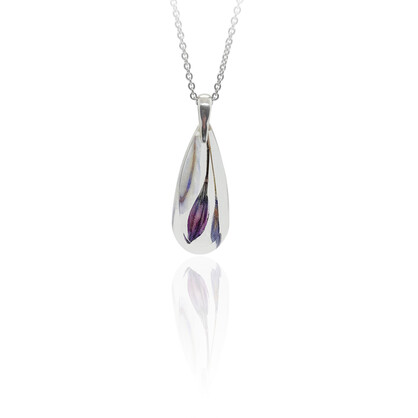 BOTANIGEM Mauvember Agapanthus Flower Necklace